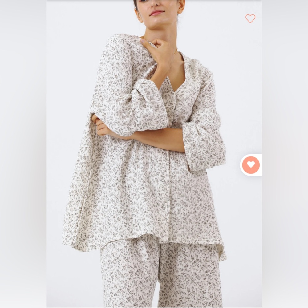 NOTHING FITS BUT Muslin Guaze Nursing Set L/XL